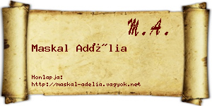 Maskal Adélia névjegykártya